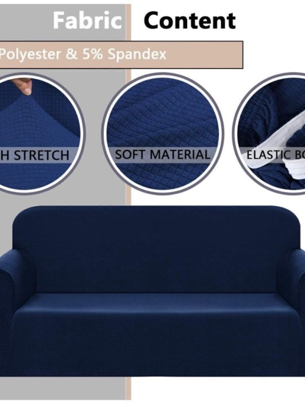 Chelzen 1-Piece Living Room Stretch Love seat Slipcovers